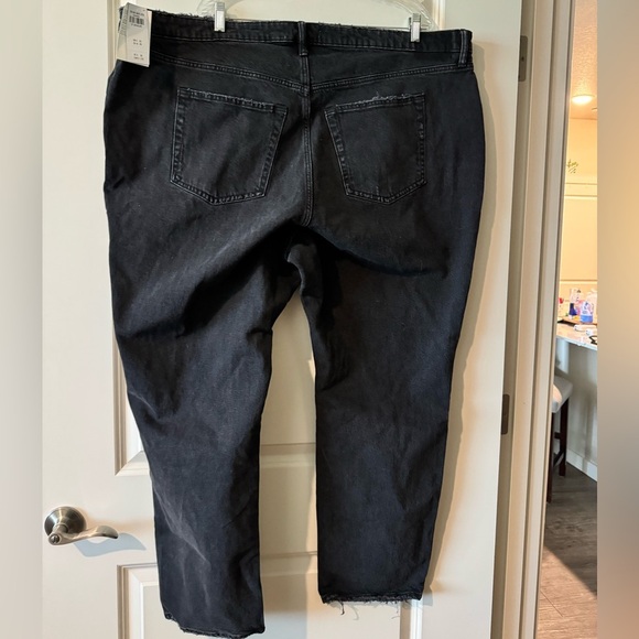 NEW Abercrombie The Dad Curve Love High Rise Jeans Black Plus Size 24 37 NWT - Picture 4 of 5